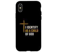 Je m'identifie comme Un Enfant de Dieu Identité spirituelle chrétienne Coque pour iPhone X/XS