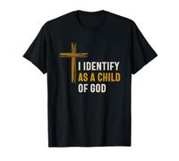 Je m'identifie comme Un Enfant de Dieu Identité spirituelle chrétienne T-Shirt