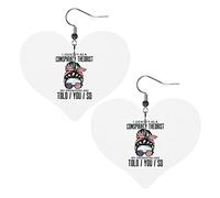 Je m'identifie comme un théoricien du complot Les pronoms vous sont dits Boucles d'oreilles en cuir pour femmes Boucles d'oreilles pendantes Pendentif en forme de cœur avec crochet Cadeaux pour fille
