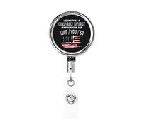 Je m'identifie comme un théoricien du complot Les pronoms vous sont dits donc Porte-badge rétractable Reel Clip Id Card Holder forNurse Student Office Worker
