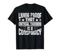 Je m'identifie comme Un théoricien du Complot Théories du Complot Amusantes T-Shirt