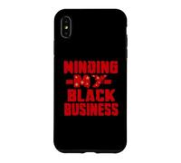 Je m'occupe de Mes Propres Affaires Noires Coque pour iPhone XS Max
