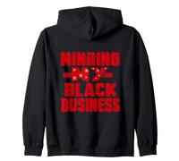 Je m'occupe de Mes Propres Affaires Noires Sweat à Capuche