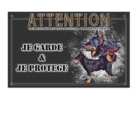 Je monte la garde personnalisée berger de beauce - pré percée et vis fournies. De 30 cm à 15 cm…