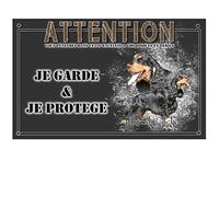 Je monte la garde personnalisée cocker anglais noir et feu - pré perforée et vis comprises. De 30 cm à 15 cm…