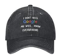 Je n’AI Pas Besoin Que ma Femme sache Tout Casquette de Baseball Drôle Randonnée Pêche Hip Hop Papa Chapeaux Hommes Adulte Crème Solaire Casquettes de Baseball,Cadeaux Homme