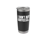 Je n'achète pas de café J'achète des maisons Investisseur immobilier Gobelet isotherme en acier inoxydable double paroi