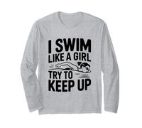 Je nage comme Une Fille, essaie de Suivre Manche Longue