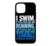 Je nage si jamais tu me Vois Courir Un Nageur drôle Qui nage Coque pour iPhone 12 Mini