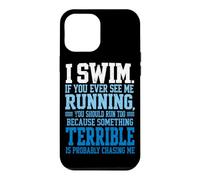 Je nage si jamais tu me Vois Courir Un Nageur drôle Qui nage Coque pour iPhone 12 Pro Max