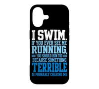 Je nage si jamais tu me Vois Courir Un Nageur drôle Qui nage Coque pour iPhone 17