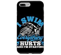 Je nage Tout Fait Mal et Je suis affamé Humour de la Coque pour iPhone 7 Plus/8 Plus