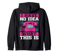 Je n'ai Aucune idée de ce Que C'est Un téléphone Fixe rétro des années 70 et 80 Sweat à Capuche