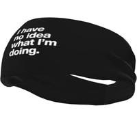 Je n'ai Aucune idée de ce Que Je Fais. Bandeau Anti-Transpiration athlétique à séchage Rapide, Bandeau de Football Classique pour Hommes et Femmes.