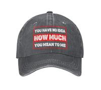 Je n'ai Aucune idée de ce Que tu représentes pour Moi 2 Casquette de Baseball Vintage délavée pour Hommes et Femmes, Chapeau