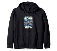 Je n'ai Aucune idée de ce Qu'est ce Graphique technologique rétro des années 90 Sweat à Capuche