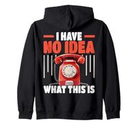 Je n'ai Aucune idée de ce Qu'est ce téléphone Fixe rétro des années 80 Sweat à Capuche