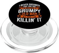 Je n'ai jamais rêvé qu'un Jour Je deviendrais Un Vieil Homme Grincheux PopSockets PopGrip pour MagSafe