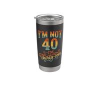 Je n'ai pas 40 ans, j'ai 30 ans, dix ans. Gobelet isotherme en acier inoxydable double paroi