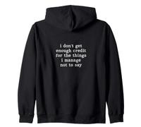 Je n'ai Pas Assez de crédit pour Les Choses Que Je Mange Not Say Sweat à Capuche