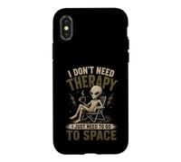 Je n'ai Pas Besoin de thérapie, J'Ai Juste Besoin d'aller dans l'espace Funny Alien Coque pour iPhone X/XS