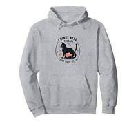 Je n'ai Pas Besoin de thérapie, J'Ai Juste Besoin de Mon Chat, Un Amoureux drôle des Animaux Sweat à Capuche, Unisexe pour Adultes, Gris Chiné, XL