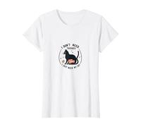 Je n'ai Pas Besoin de thérapie, J'Ai Juste Besoin de Mon Chat, Un Amoureux drôle des Animaux T-Shirt, Femme, Blanc, L