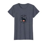 Je n'ai Pas Besoin de thérapie, J'Ai Juste Besoin de Mon Chat, Un Amoureux drôle des Animaux T-Shirt, Femme, Bleu Chiné, 3XL