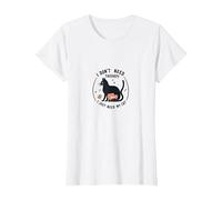 Je n'ai Pas Besoin de thérapie, J'Ai Juste Besoin de Mon Chat, Un Amoureux drôle des Animaux T-Shirt, Femme, Blanc, XS