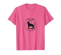 Je n'ai Pas Besoin de thérapie, J'Ai Juste Besoin de Mon Chat, Un Amoureux drôle des Animaux T-Shirt, Homme, Rose chiné, 3XL