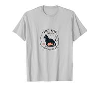 Je n'ai Pas Besoin de thérapie, J'Ai Juste Besoin de Mon Chat, Un Amoureux drôle des Animaux T-Shirt, Homme, Argent, 3XL