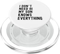 Je n'ai Pas Besoin d'IA, Mon Fils Sait Tout, drôle de Famille PopSockets PopGrip pour MagSafe