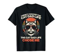 Je n'ai Pas Choisi Cat Dad Life Choose Me Funny Fur Papa Men T-Shirt