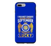 Je n'ai Pas Choisi de naître Le 10 Septembre, Je Viens d'avoir de la Chance Coque pour iPhone 7 Plus/8 Plus
