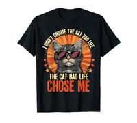 Je n'ai pas choisi la vie de père de chat C'est la vie de père de chat qui m'a choisie T-Shirt