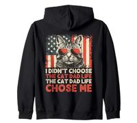 Je n'ai Pas Choisi la Vie de père de Chat La Vie de Chat m'a Choisi Les États-Unis Sweat à Capuche