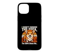 Je n'ai Pas Choisi Le canapé, C'est Le canapé Qui m'a Choisi Corgi Coque pour iPhone 15 Plus