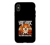 Je n'ai Pas Choisi Le canapé, C'est Le canapé Qui m'a Choisi Corgi Coque pour iPhone X/XS