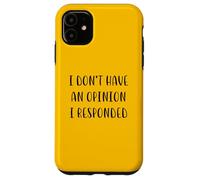 Je n'ai pas d'avis J'ai répondu Fun Idea White Lie Party Coque pour iPhone 11