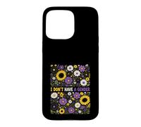 Je n'ai Pas de Genre Floral de fierté Non Binaire Coque pour iPhone 15 Pro Max
