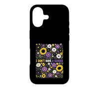 Je n'ai Pas de Genre Floral de fierté Non Binaire Coque pour iPhone 17