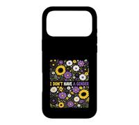 Je n'ai Pas de Genre Floral de fierté Non Binaire Coque pour iPhone 17 Pro Max