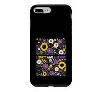 Je n'ai Pas de Genre Floral de fierté Non Binaire Coque pour iPhone 7 Plus/8 Plus