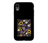 Je n'ai Pas de Genre Floral de fierté Non Binaire Coque pour iPhone XR