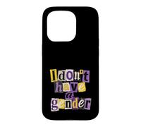 Je n'ai Pas de Genre LGBTQ Non Binaire Coque pour iPhone 15 Pro