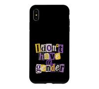 Je n'ai Pas de Genre LGBTQ Non Binaire Coque pour iPhone XS Max