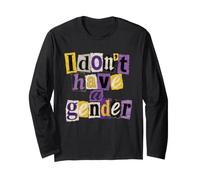Je n'ai Pas de Genre LGBTQ Non Binaire Manche Longue