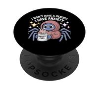 Je n'ai Pas De Sexe, J'Ai De L'anxiété Non Binaire PopSockets PopGrip Adhésif