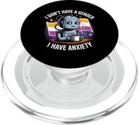 Je n'ai Pas De Sexe, J'Ai De L'anxiété Non Binaire PopSockets PopGrip pour MagSafe