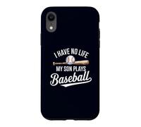 Je n'ai Pas de Vie, Mon Fils Joue au Baseball Cool Baseball, Maman et Papa Coque pour iPhone XR